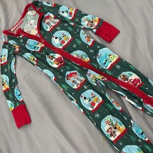 Disney little Sleepies Christmas long sleeves zippy